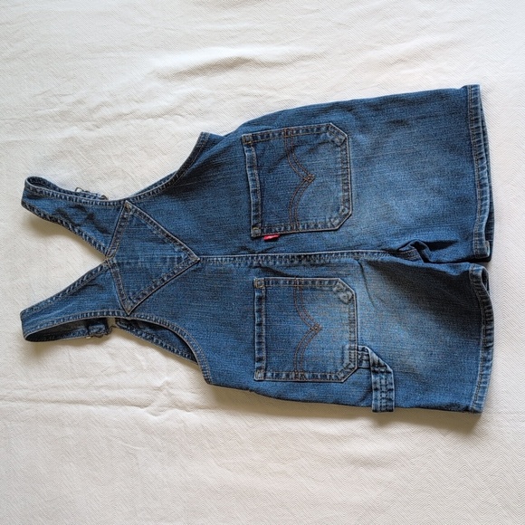 levi's red tab classic carpenter denim jeans overalls shortalls 24 months baby - Picture 7 of 9